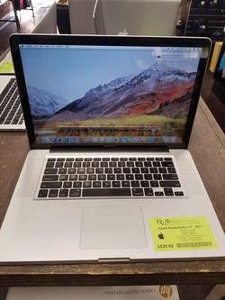 15" Apple MacBook Pro 2011 i7 Quad Core 6GB RAM 240GB SSD SuperDrive Webcam WiFi High Sierra