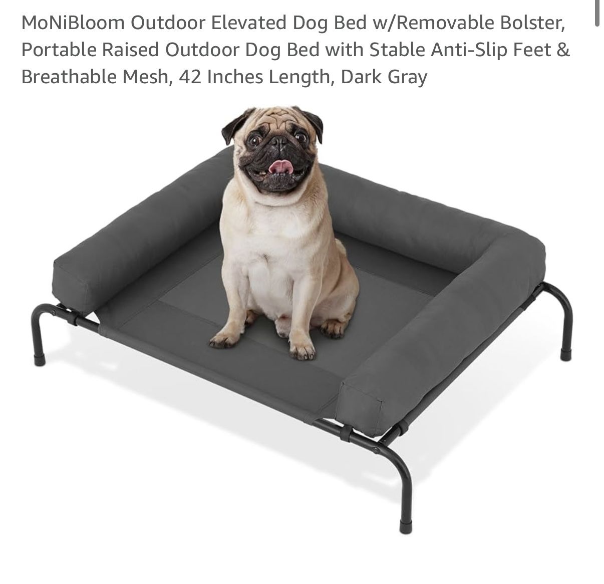 Elevated Dog Bed 42”