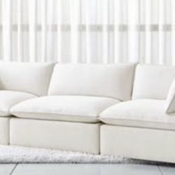 Crate & Barrel Lotus Deep Modular 3-Piece Sectional Sofa - Original price 5K