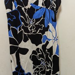 women's spaghetti strap Hawaiian print dress