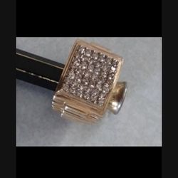 10kt Yellow gold Mens Diamond ring