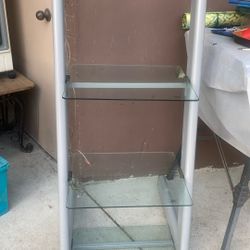 Three Shelves Glass Table