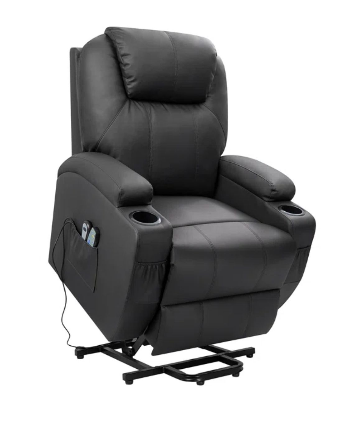 PENDING Faux Leather Power Lift Recliner Chair with Massage and Heating Functions