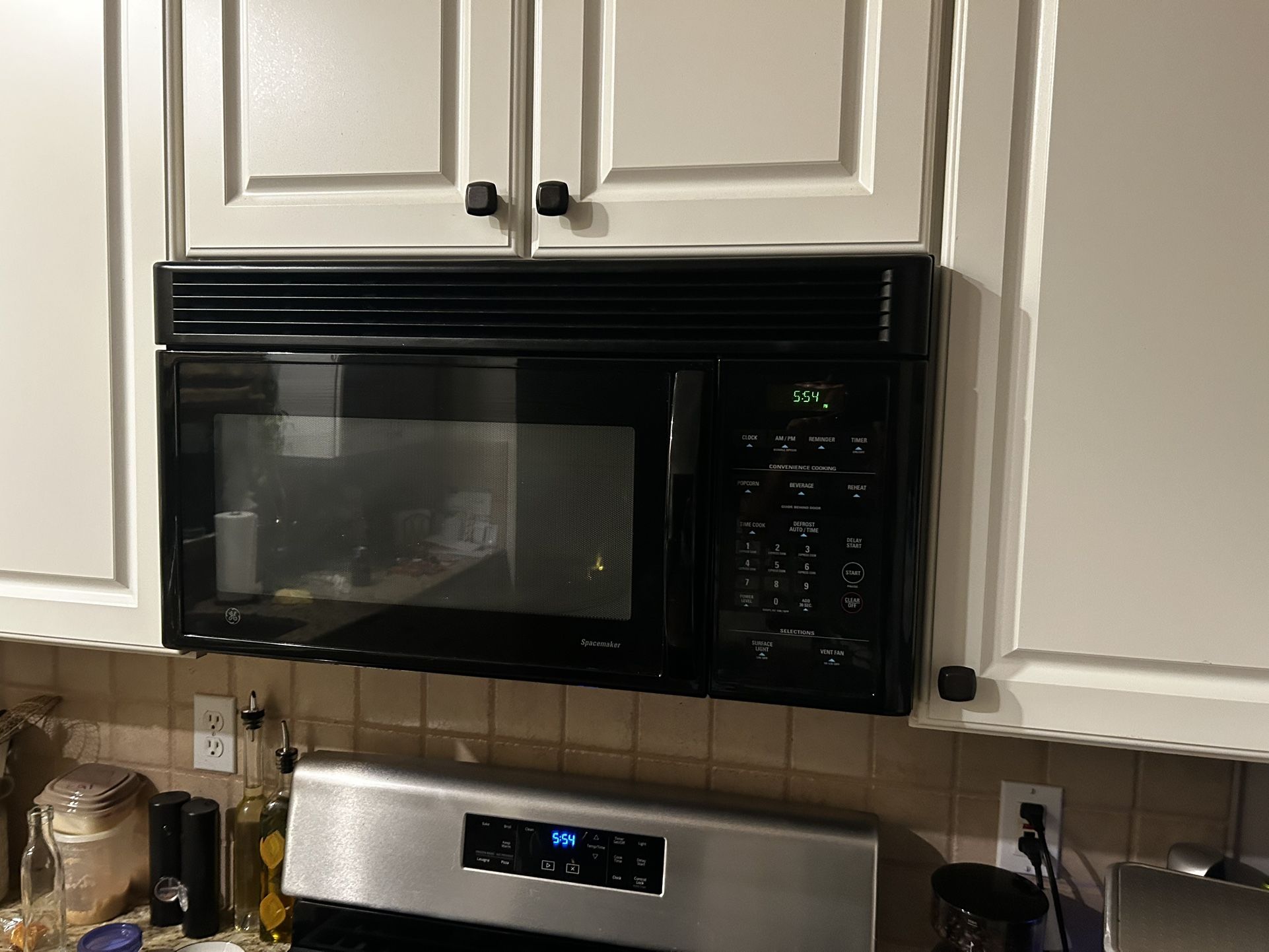 GE Microwave Above Stove Space maker