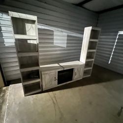 Tv Stand With Chimney