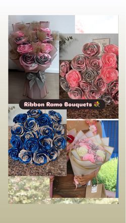 Custom Ramos Rose Bouquets