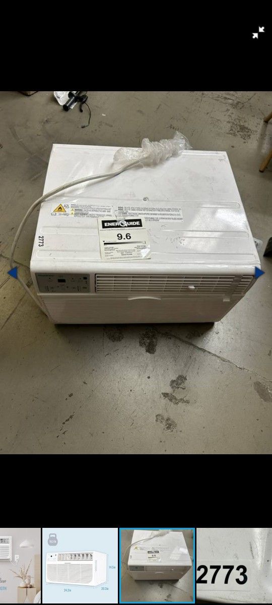 14,000 BTU Wall Mounted Air Conditioner with Supplemental Heat and Dehumidifier Function,