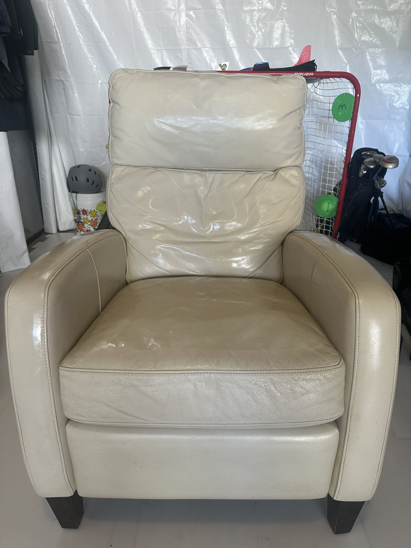 Leather recliner