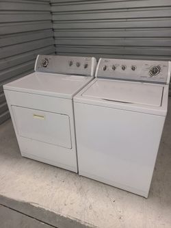 Whirlpool Washer and Dryer Set (30 Days Warranty) Can Deliver