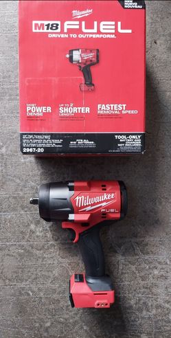 New Milwaukee FUEL 1/2" High-Torque Impact Wrench M18 w/ Friction Ring - Tool Only.