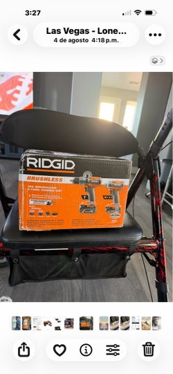 Ridgid 18v brushless 2-tool combo kit open box