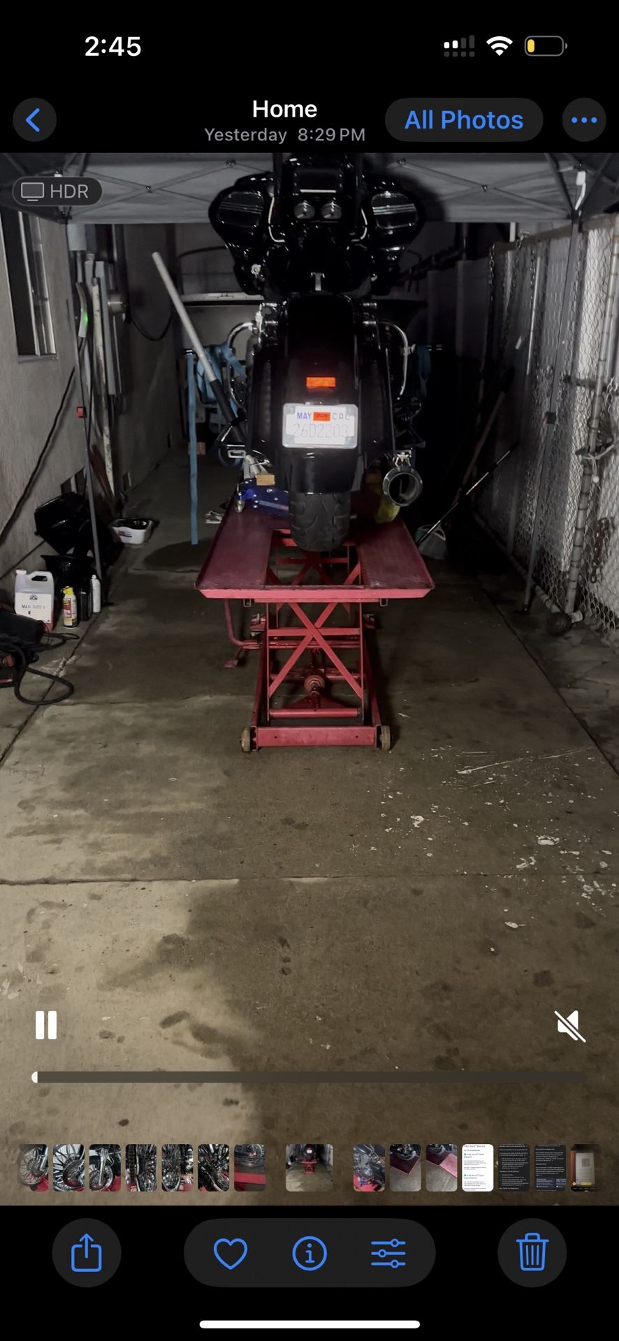 Motorcycle lift