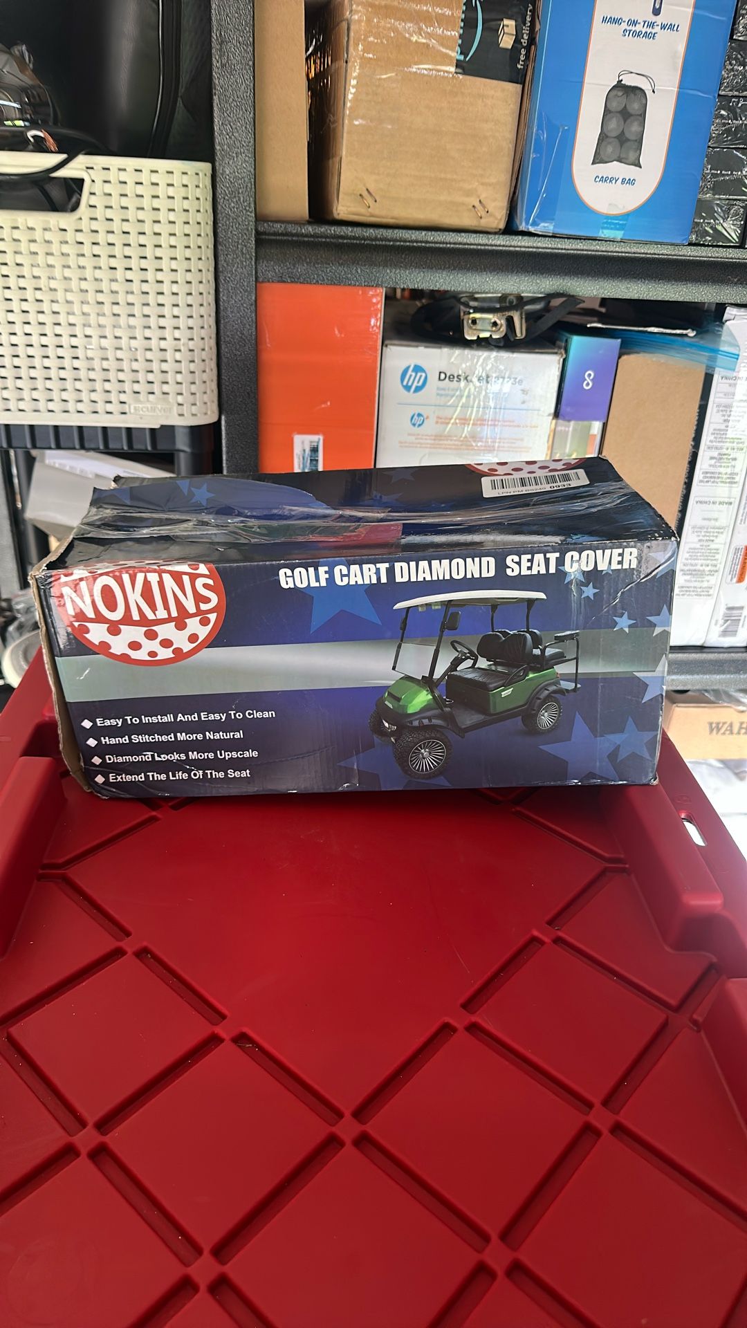 NOKINS Golf Cart Seat Covers Fit Club Car Precedent/DS/EZGO RXV/TXT/Yamaha Drive Aftermarket Standard Rear Seat Cushion, No Stapler, Multiple Colors&B