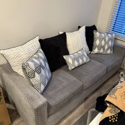 Queen Sleep Sofa 90” Long, 30” Tall Back