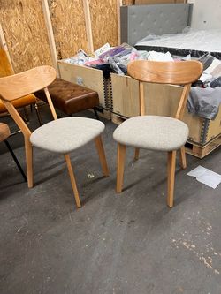 New set of 2 solid wood