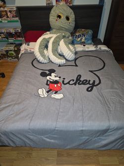 QUEEN BED FRAME & HEADBOARD – $120 OBO
