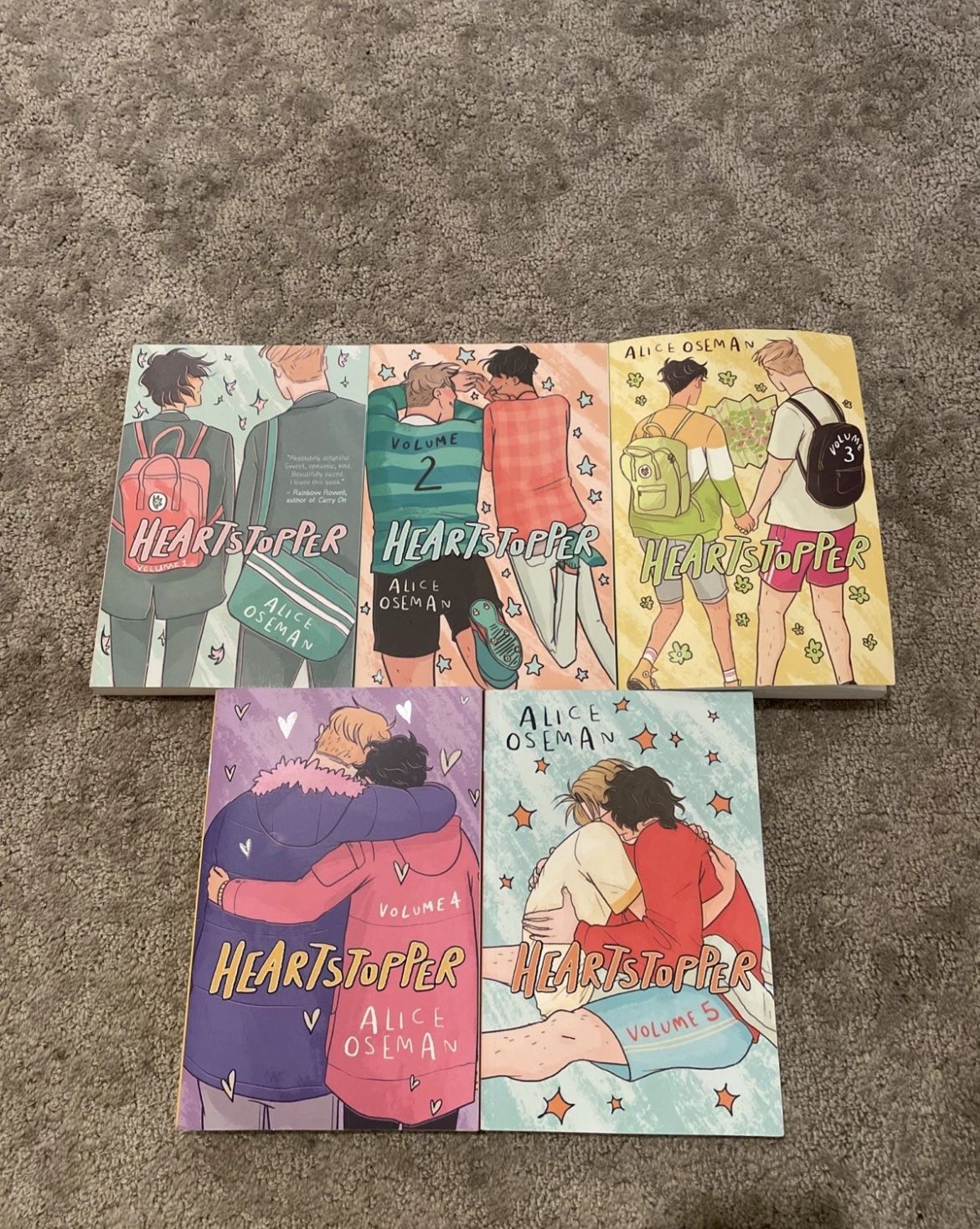 Heartstopper set books 1-5