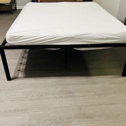 Queen Bed frame With Mattress 