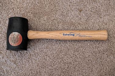 Estwing Rubber Made in USA Genuine Hickory Handle Deadhead Mallet
