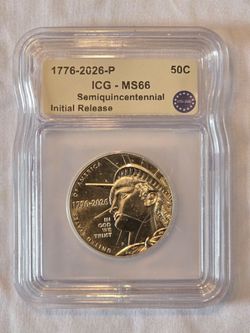 2026-P Kennedy Half Dollar ICG MS66 Initial Release