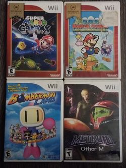 4 Nintendo Wii games $25 each