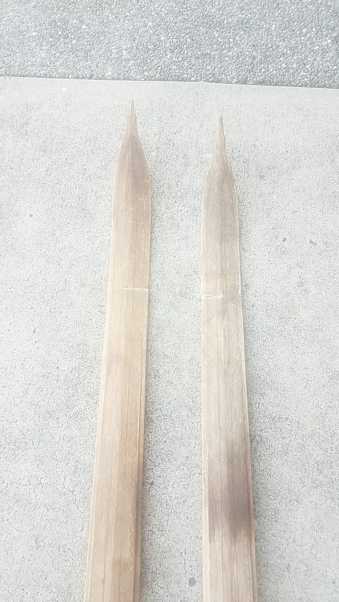 1920s hand carved wood snow skies cabin decor