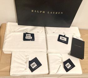 NEW Ralph Lauren Organic Cotton Sateen Bedding