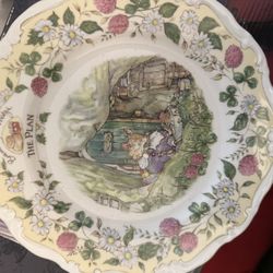 Brambly Hedge The Plan Plate By Royal Doulton 