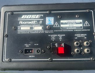 Bose Roommate Il Powered Speaker System Black Vintage Bookshelf Speakers Pair