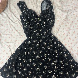 Black Floral Dress