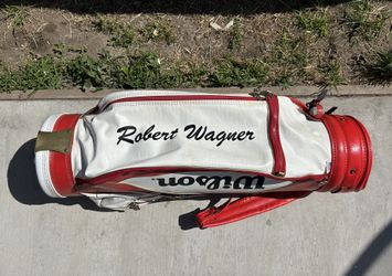 -RARE ROBERT WAGNER- Original Wilson Staff Bag 