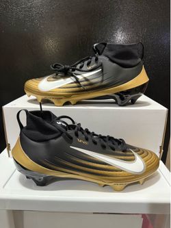 Nike Air Zoom Vapor Pro 1 Football Cleats Black Metallic Gold Sz 10.5 FB3298-003