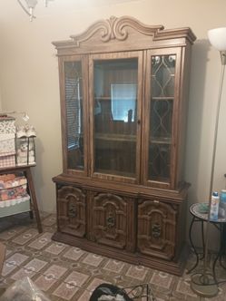 Wooden Glass Hutch