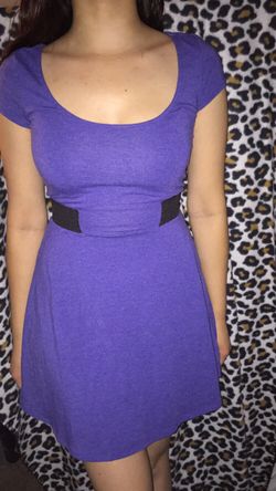 American Eagle Open Back Cerulean Blue Dress