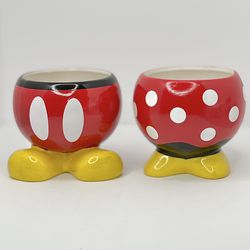 Minnie And Mickey Planters Ceramic Pots Set Of 2 