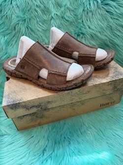 NIB Born Carmen Brown/Coffee Men’s size 9/Women’s 10.5 Leather Sandals.