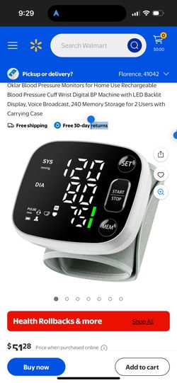 Blood Pressure Wrist Cuff
