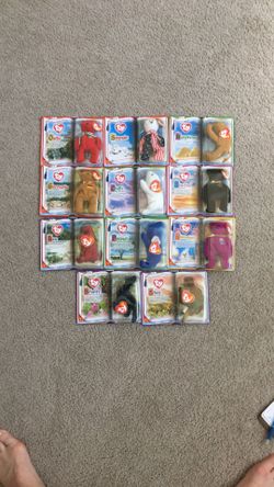 2000 McDonald’s Ty Bears Set Of 11 New On Cards