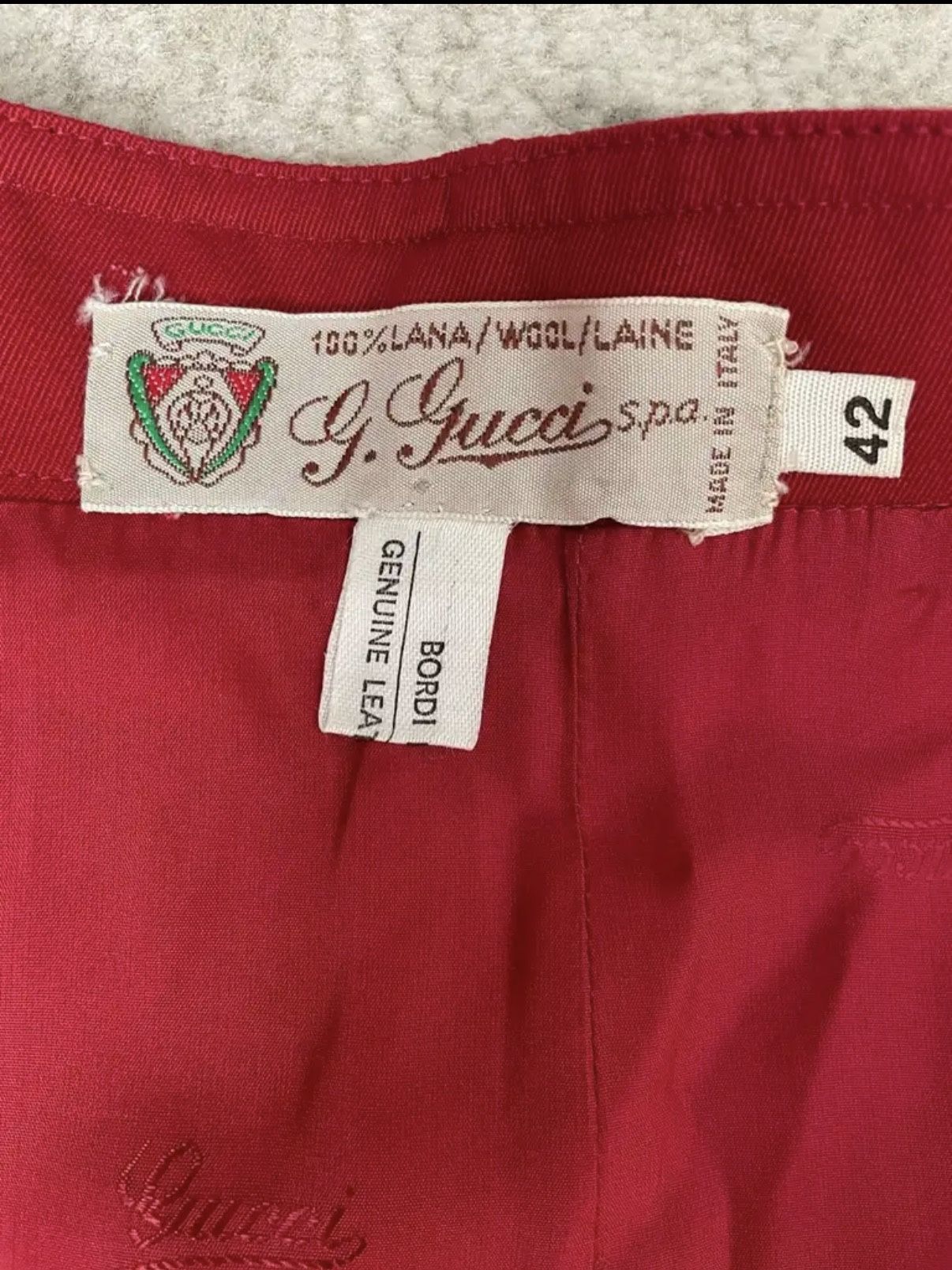 Vintage Gucci Wool Skirt