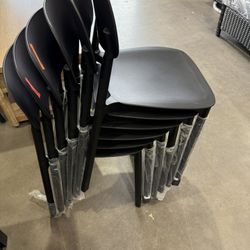 Outdoor patio black chairs $25 each
