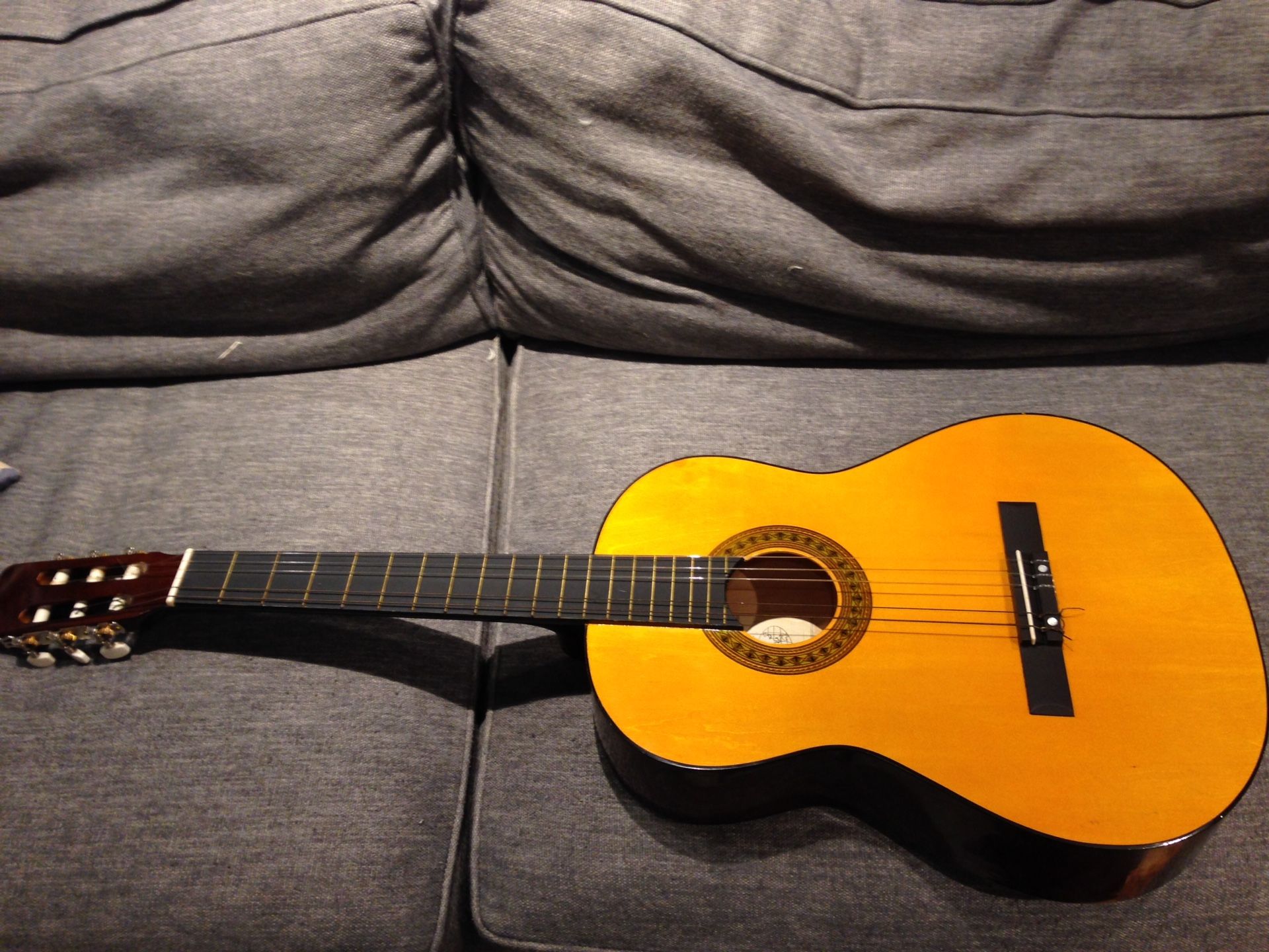 Classical Guitar and Case: Lucida AXL-5107. 4/4 Size