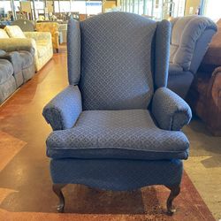 Midnight Blue Parlor Chair