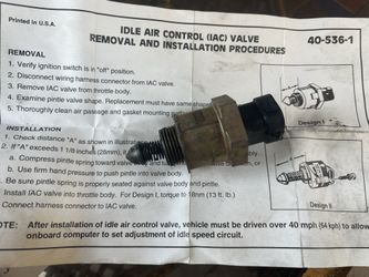 Idle Air Control Valve 40-536-1