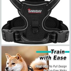 BARKBAY Dog Harness No Pull for Small Dogs - Adjustable, Reflective, Comfortable, No Choke, Heavy-Duty - Perfect for Outdoor Training, Walking, and Hi