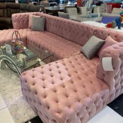 COCO VELVET 3PC. SECTIONAL