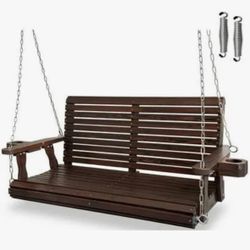 Fortune Candy Wooden 2 Seater Porch Swing 