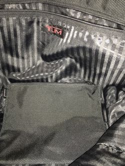 TUMI Authentic Office Bag Black Fabric Material 