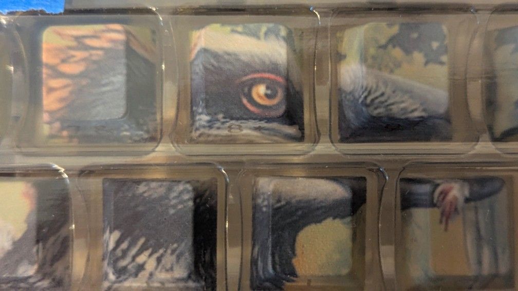 Full keycaps keyboard gateron dinosaur raptor themed