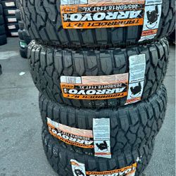 Vendo Set De Llantas 265/60/R18 Instaladas Y BALANCEDAS Las 4 Por $520
