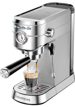 Espresso 20 Bar Espresso Machine Milk Frother Stainless Steel CM5418F-UL